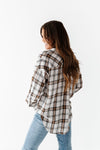 Milo Plaid Flannel Top in Ivory