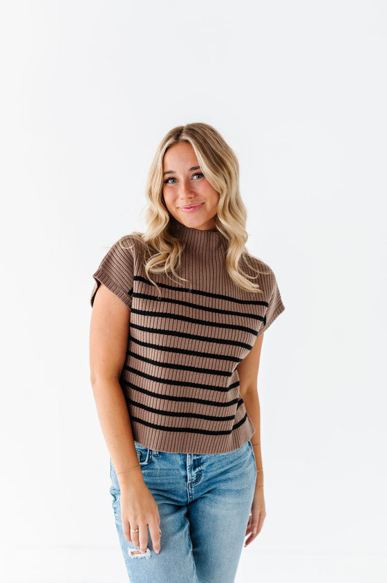 Kya Sweater Top in Mocha