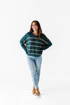 Kingston Striped Sweater in Green