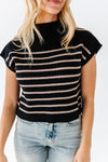 Kya Sweater Top in Black