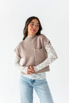 Ariana Sheer Lace Top in Cream