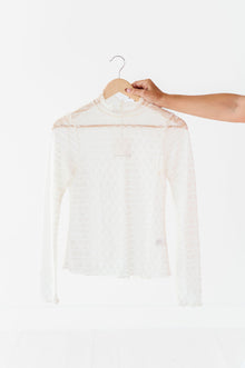  Leah Lace Top in Cream