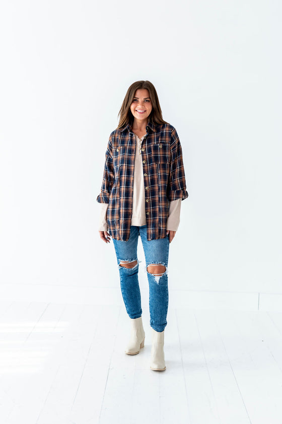 Zealand Plaid Top