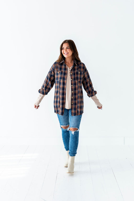 Zealand Plaid Top