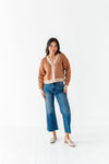 Ravi Cropped Cardigan in Rust