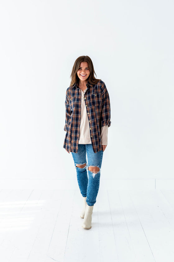 Zealand Plaid Top