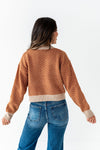 Ravi Cropped Cardigan in Rust