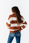 Freddie Stripe Sweater in Rust