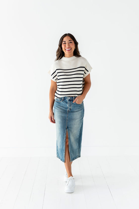 Mariah Denim Midi Skirt