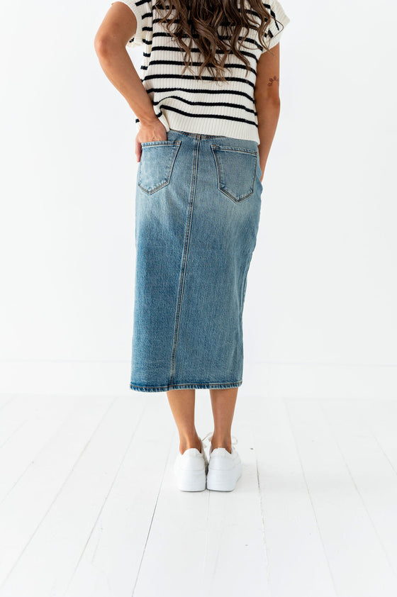 Mariah Denim Midi Skirt