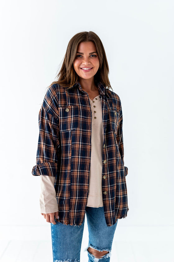 Zealand Plaid Top