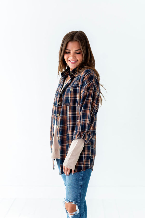 Zealand Plaid Top