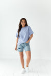 Bright Colors Oversized Tee in Purple