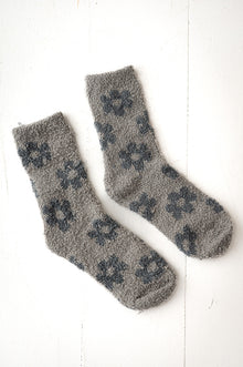  Daisy Mini-Crew Socks in Gray