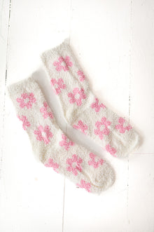  Daisy Mini-Crew Socks in White