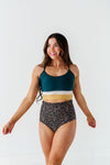 Boardwalk High Waisted Bottoms in Ditsy Daisy