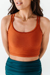 Double Strap Top in Rust