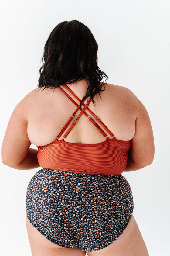 Double Strap Top in Rust