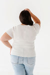 Penny Ribbed Top in Ivory