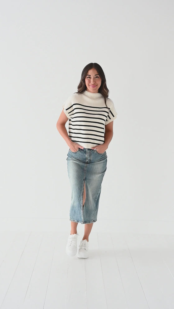 Mariah Denim Midi Skirt