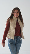 Torrey Corduroy Vest in Cream