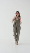 Kit Corduroy Overalls in Olive