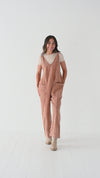 Kit Corduroy Overalls in Baked Clay