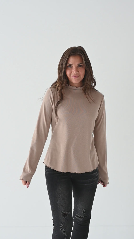 Josie Top in Tan