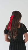 Glitter Hair Bow in Red