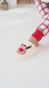 Reindeer Embroidered Slippers
