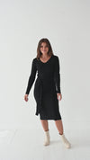 Fawn Knit Dress in Black