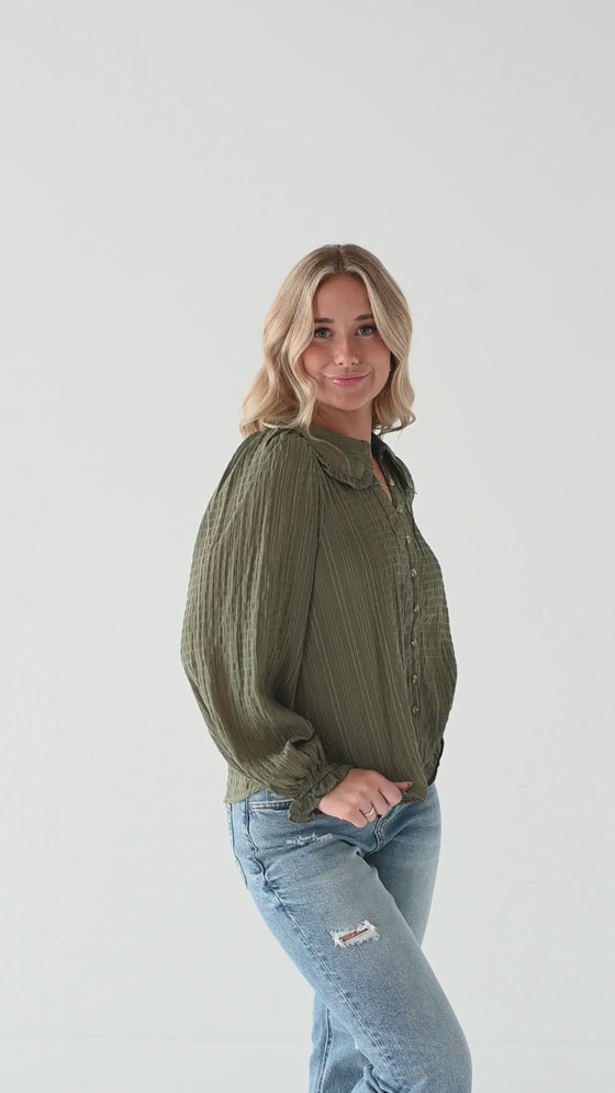 Saylor Top in Olive