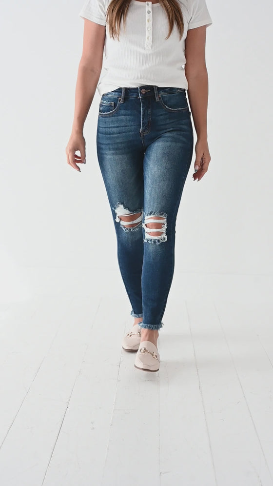 Jax Distressed Skinny Jeans