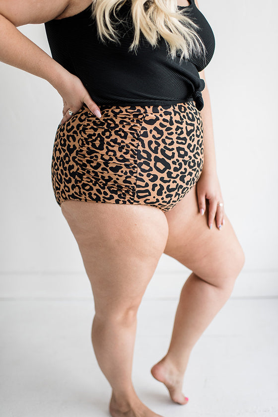 Jungle Cat High Waisted Bottoms in Natural