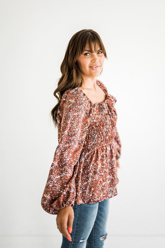 Jacey Blouse in Mauve - Size Small Left