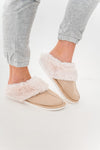 Snuggle Up Faux Fur Slippers - Size XS Left