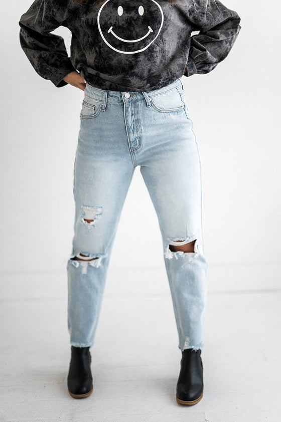 Cole High Rise Girlfriend Jeans