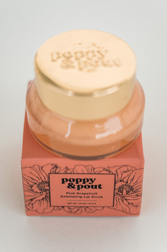 Poppy & Pout - Pink Grapefruit Lip Scrub