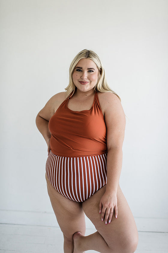 Rip Tide High Waisted Reversible Bottoms - Size 3XL Left