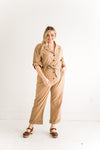 Chloe Jumpsuit in Taupe