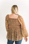 Hannah Floral Top in Brown - Size Small Left