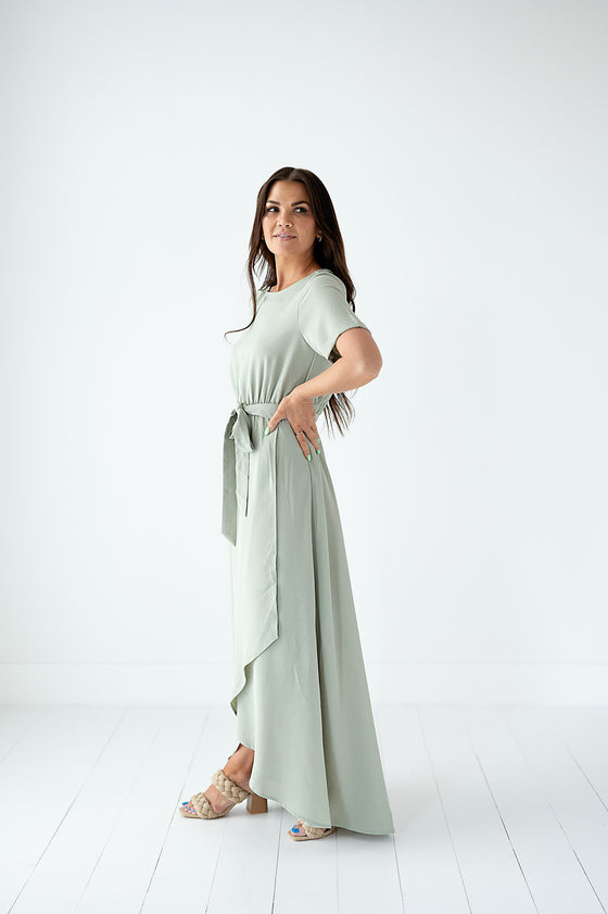 Cambria Dress in Sage — Size 3X Left