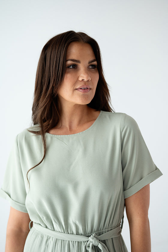 Cambria Dress in Sage — Size 3X Left