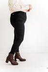 Mikey Black High Waisted Skinny Jeans - Kancan