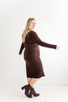 Fawn Knit Dress in Cacao