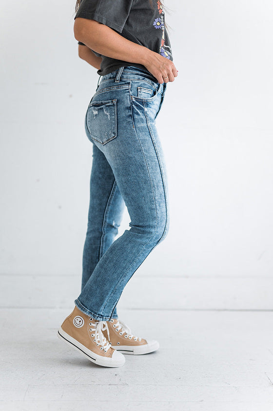 Trey Slim Straight Jeans - Size 24, 25, & 26 Left
