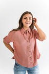 Shea Button Front Top - Size Small Left