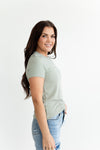 Ada Ribbed Top in Seagrass