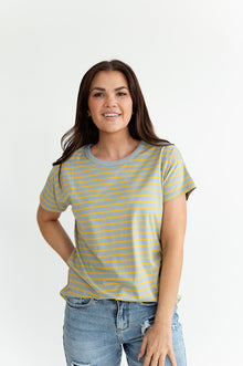  Judy Striped Tee - Size Small Left
