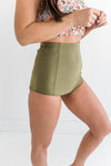 Classic High Waisted Bottoms in Olive L&K Exclusive